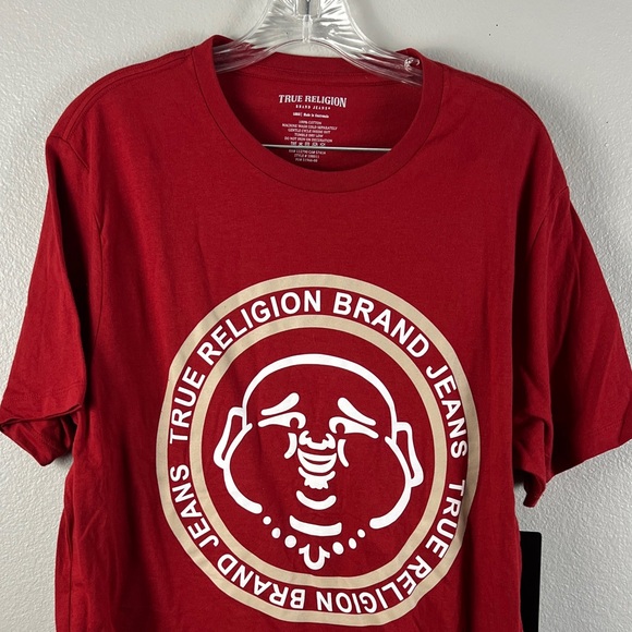 True Religion Buddha Puff Print Crew Tee (Online Exclusive) Style# 108011 - sz L - Picture 14 of 14